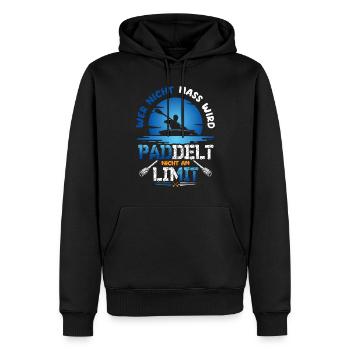 Kanu Kajak Paddeln - Männer Premium Bio Hoodie - Schwarz - Vorne - Nico (187cm)