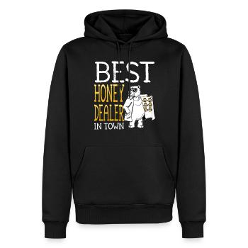 Bester Honighändler Der Stadt Imkerei Imker - Männer Premium Bio Hoodie - Schwarz - Vorne - Nico (187cm)