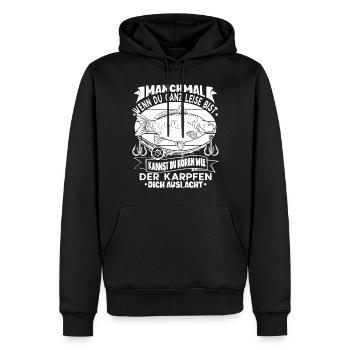 Sie Können Die Karpfen Lachen Hören Angeln - Männer Premium Bio Hoodie - Schwarz - Vorne - Nico (187cm)