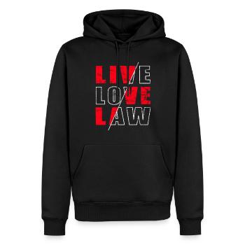 Lawyer Costume - Funny Law Student - Men’s Premium Organic Hoodie - black - Front - Nico (187cm)