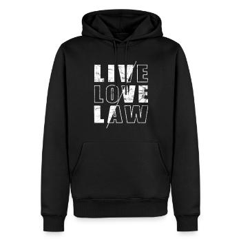 Lawyer Costume - Funny Law Student - Men’s Premium Organic Hoodie - black - Front - Nico (187cm)