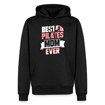 Meilleure mère de Pilates jamais amoureuse de maman - Sweat à capuche Premium bio Homme - noir - Devant - Nico (187cm)