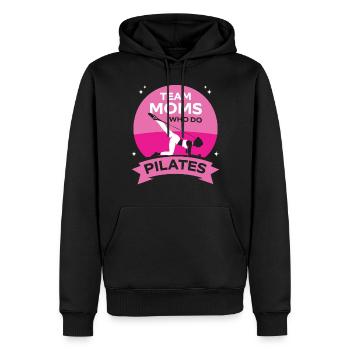 Team Mütter Die Pilates Machen Mami Mutter Mama - Männer Premium Bio Hoodie - Schwarz - Vorne - Nico (187cm)