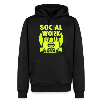 Team Social Work Social Workers Social Work - Men’s Premium Organic Hoodie - black - Front - Nico (187cm)