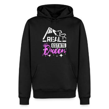 Real Estate Queen - Männer Premium Bio Hoodie - Schwarz - Vorne - Nico (187cm)