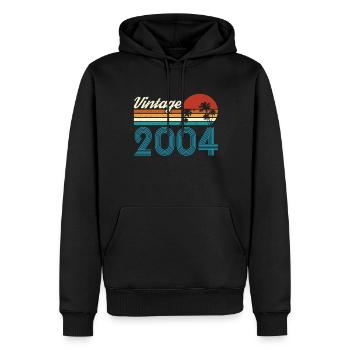 Vintage 2004 Vintage Geburtstag Retro Vintage - Männer Premium Bio Hoodie - Schwarz - Vorne - Nico (187cm)