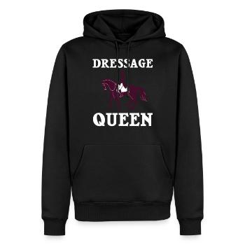 Dressur Reiten Pferd Training Dressurreiten - Männer Premium Bio Hoodie - Schwarz - Vorne - Nico (187cm)