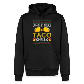Tacos - Jingle Bells Taco Shells - Dire Ugly Chr - Sweat à capuche Premium bio Homme - noir - Devant - Nico (187cm)