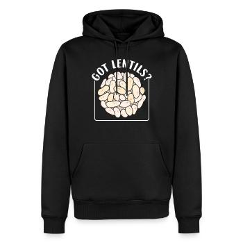 Lentils Have Lens Lentil Soup Food Lovers - Men’s Premium Organic Hoodie - black - Front - Nico (187cm)