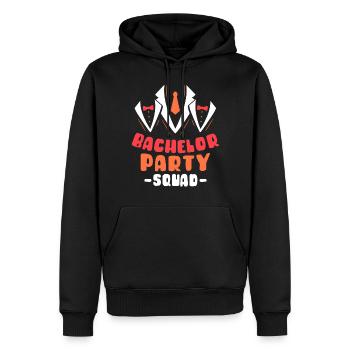 Junggesellenabschied Squad Junggeselle Braut - Männer Premium Bio Hoodie - Schwarz - Vorne - Nico (187cm)