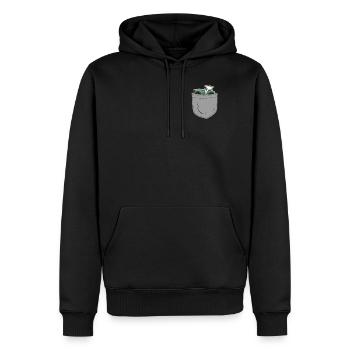 Tracteur de poche agricole agricole - Sweat à capuche Premium bio Homme - noir - Devant - Nico (187cm)
