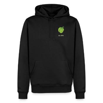 Chili Jalapenos Habaneros Carolina Reaper - Sweat à capuche Premium bio Homme - noir - Devant - Nico (187cm)