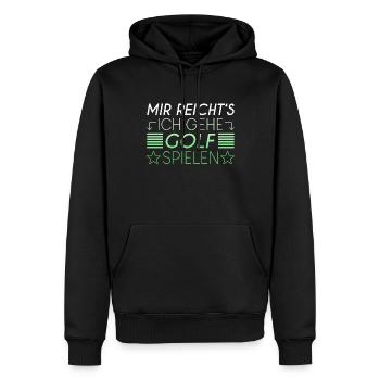 Golf Spruch - Männer Premium Bio Hoodie - Schwarz - Vorne - Nico (187cm)