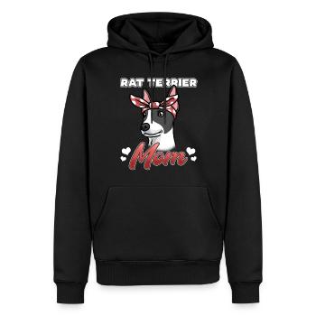 Rat Terrier Hund Mädchen Frauen - Männer Premium Bio Hoodie - Schwarz - Vorne - Nico (187cm)