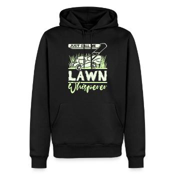 Just call me lawn whisperer - Männer Premium Bio Hoodie - Schwarz - Vorne - Nico (187cm)
