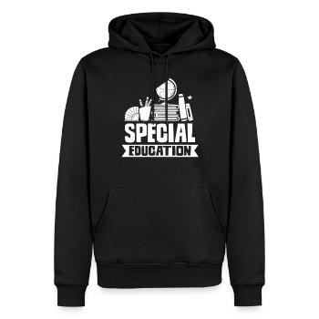 Sonderpädagogik Beruf Lehrer Sonderpädagoge - Männer Premium Bio Hoodie - Schwarz - Vorne - Nico (187cm)