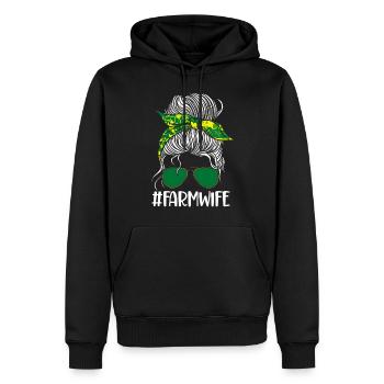 Farming Farmer Girl Wife Sun - Männer Premium Bio Hoodie - Schwarz - Vorne - Nico (187cm)