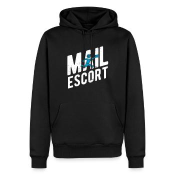 Briefträger Und Paket-Zusteller Für Postboten - Männer Premium Bio Hoodie - Schwarz - Vorne - Nico (187cm)