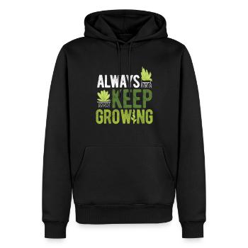 Landschaftsgärtner Hobbygärtner Gärtner - Männer Premium Bio Hoodie - Schwarz - Vorne - Nico (187cm)