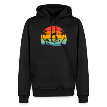 Stand Up Paddle Board Surfing Girls - Water Sports - Männer Premium Bio Hoodie - Schwarz - Vorne - Nico (187cm)