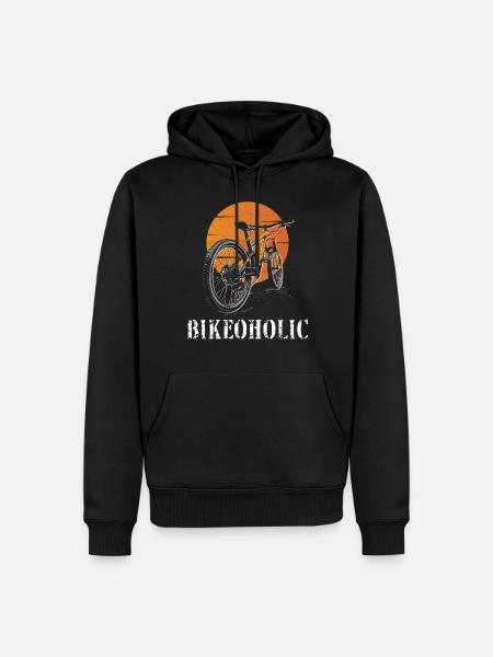 Enduro VTT VTT Équitation - Sweat à capuche Premium bio Homme - noir