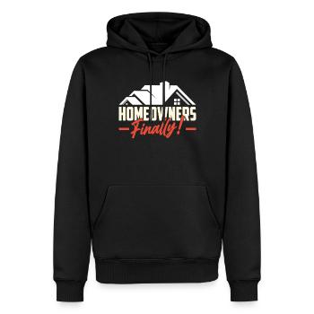 Hauseigentümer Endlich Hausherr Hausbesitzer Haus - Männer Premium Bio Hoodie - Schwarz - Vorne - Nico (187cm)