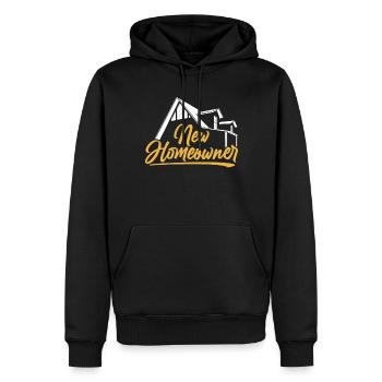 Neuer Hauseigentümer Hausbesitzer Hausherr Haus - Männer Premium Bio Hoodie - Schwarz - Vorne - Nico (187cm)
