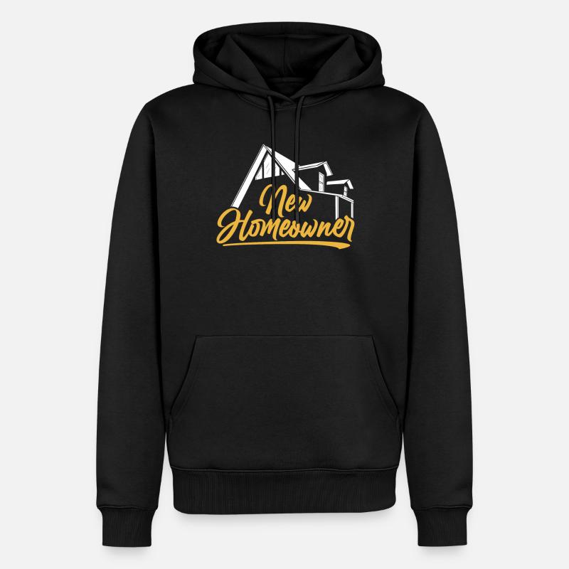 Maison de propriétaire propriétaire neuf - Sweat à capuche Premium bio Homme - noir