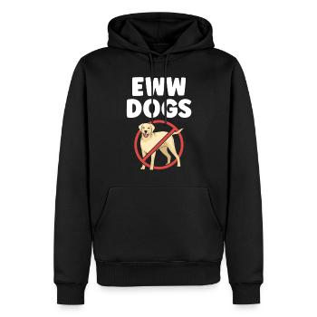 Igitt Chiens Chat Animal mignon Amoureux Chats - Sweat à capuche Premium bio Homme - noir - Devant - Nico (187cm)