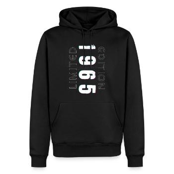 Limited Edition Geburtsjahr 1965 Geschenk Männer - Männer Premium Bio Hoodie - Schwarz - Vorne - Nico (187cm)