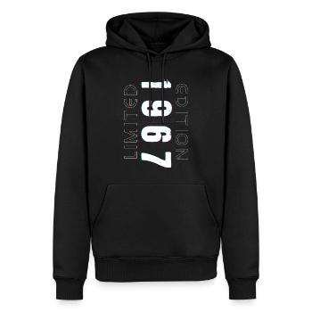 Édition Limitée Année de Naissance 1967 Cadeau Hommes - Sweat à capuche Premium bio Homme - noir - Devant - Nico (187cm)