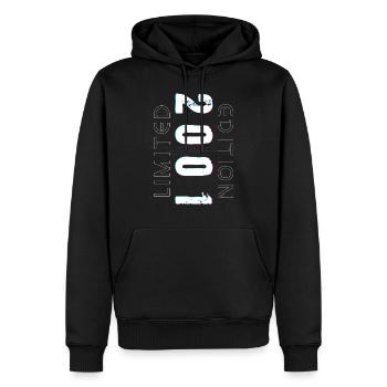 Limited Edition Year of Birth 2001 Gift Men - Men’s Premium Organic Hoodie - black - Front - Nico (187cm)