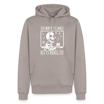 Lehrer Klassenlehrer Grundschullehrer Lehrerin - Männer Premium Bio Hoodie - Taupe - Vorne - Nico (187cm)