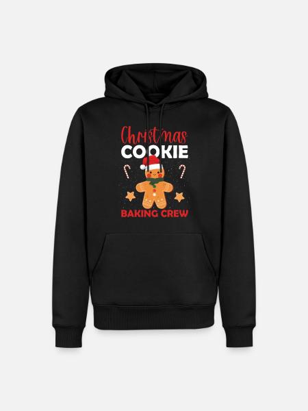 Christmas Cookie Baking Crew - Men’s Premium Organic Hoodie - black