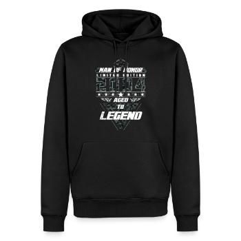 Man of Honor Year of Birth 2004 Camouflage Gift - Men’s Premium Organic Hoodie - black - Front - Nico (187cm)