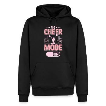 Cheerleader Cheer mode on - Männer Premium Bio Hoodie - Schwarz - Vorne - Nico (187cm)