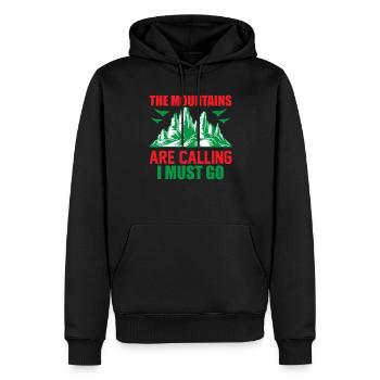 Camping Camper Natur lustiger Spruch - Männer Premium Bio Hoodie - Schwarz - Vorne - Nico (187cm)