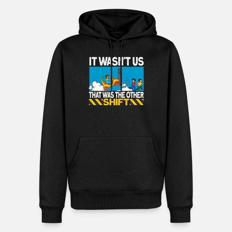 staplerfahrer Stapler Geschenk Gabelstapler Spruch - Männer Premium Bio Hoodie - Schwarz