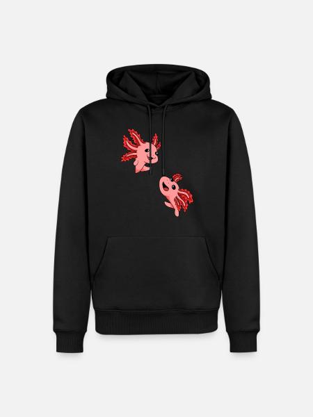 Axolotl Geschenk Axolotl Kostüm Axolotl Japanisch - Herre Premium økologisk hoodie - sort