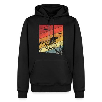 Funny Road Bike Riding Cycling - Männer Premium Bio Hoodie - Schwarz - Vorne - Nico (187cm)