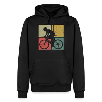 Funny Road Bike Riding Cycling - Männer Premium Bio Hoodie - Schwarz - Vorne - Nico (187cm)