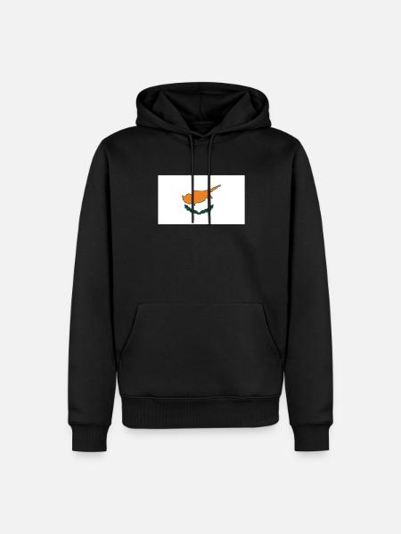 Cyprus Flag - Men’s Premium Organic Hoodie - black