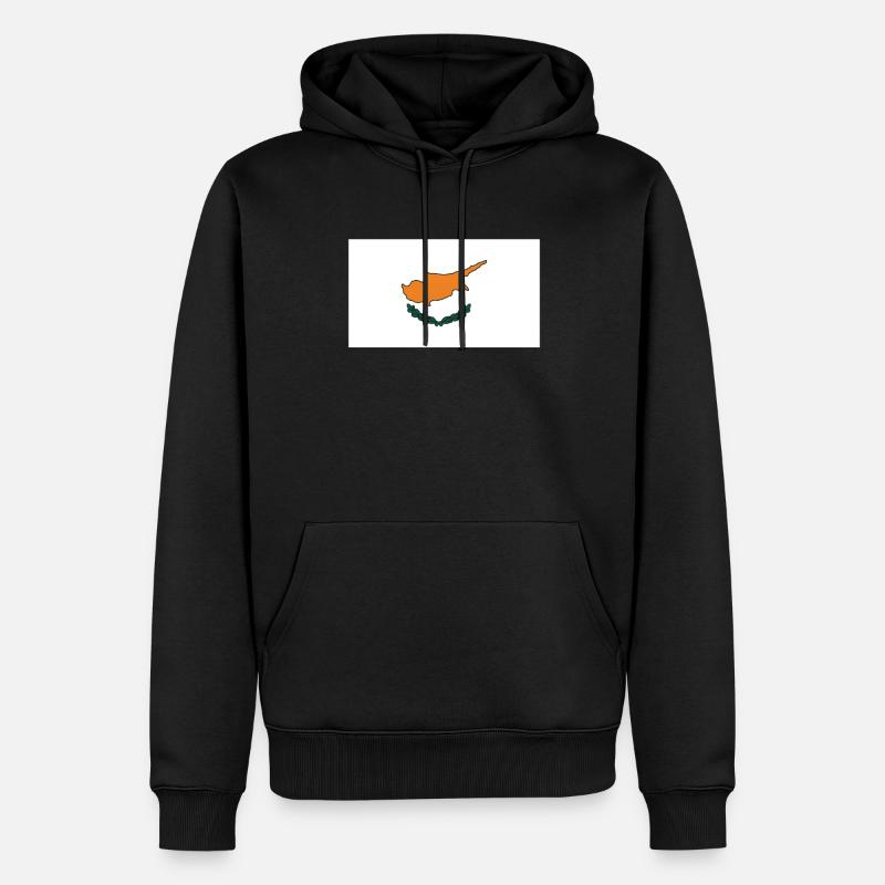 Drapeau de Chypre - Sweat à capuche Premium bio Homme - noir