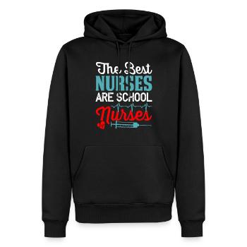 Besten Krankenschwestern Schulkrankenschwestern - Männer Premium Bio Hoodie - Schwarz - Vorne - Nico (187cm)