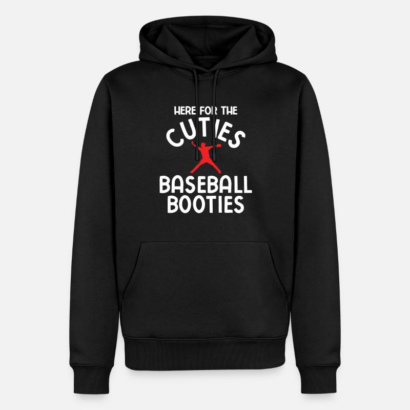 Baseball - Männer Premium Bio Hoodie - Schwarz