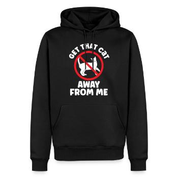 Take The Cat Away From Me Lover puppy Dog - Men’s Premium Organic Hoodie - black - Front - Nico (187cm)