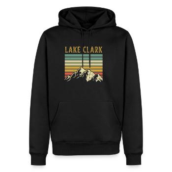 Alaska - Sweat à capuche Premium bio Homme - noir - Devant - Nico (187cm)