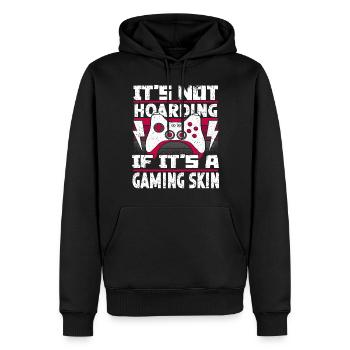 Gamer Gamer Gaming Console Video Games - Men’s Premium Organic Hoodie - black - Front - Nico (187cm)