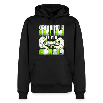 Gamer Gamer Gaming Console Jeux vidéo - Sweat à capuche Premium bio Homme - noir - Devant - Nico (187cm)