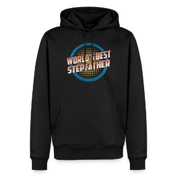 Le meilleur beau-père du monde Beau-père Stepdad - Sweat à capuche Premium bio Homme - noir - Devant - Nico (187cm)